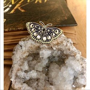 SOLD-MoonPhase Moth Brooch/Pin